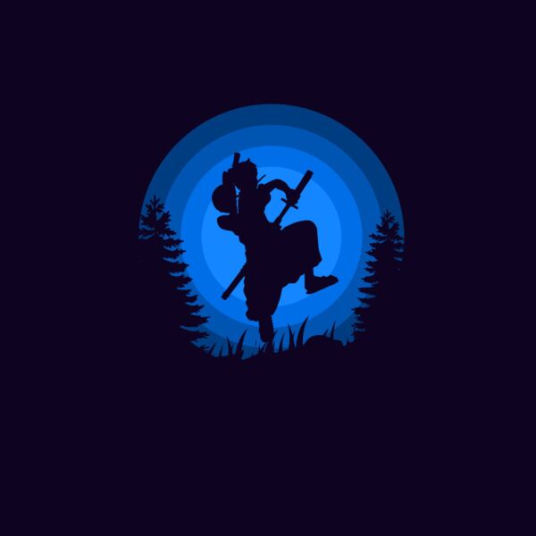 One Piece, Luffy with Samurai Silhouette, Random Anime 36 - RAN 08 Thumbnail