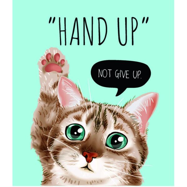 Cat, Hands Up, Cute Cat Design Shirt - CCD 7 Thumbnail