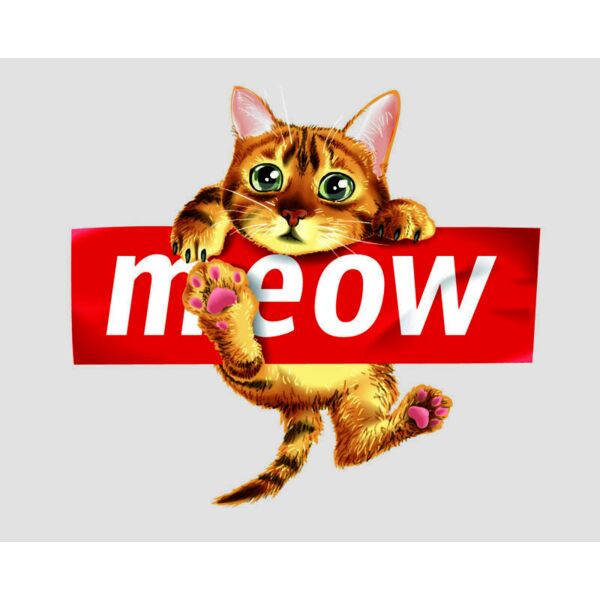 Cat, Meow Statement, Cute Cat Design Shirt - CCD 1 Thumbnail