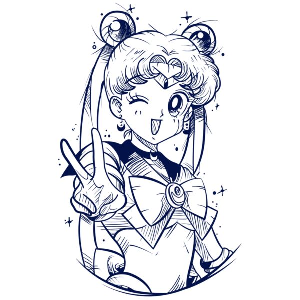 Sailor Moon, Kotono Peace Template, Sailor Moon Art - SRM 10 Thumbnail