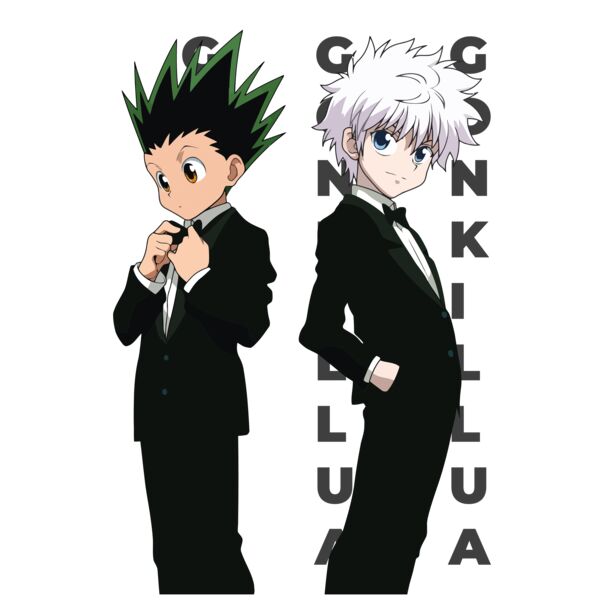 Hunter x Hunter, Gon & Killua In Black Suit Clipart, Hunter X Hunter Thumbnail