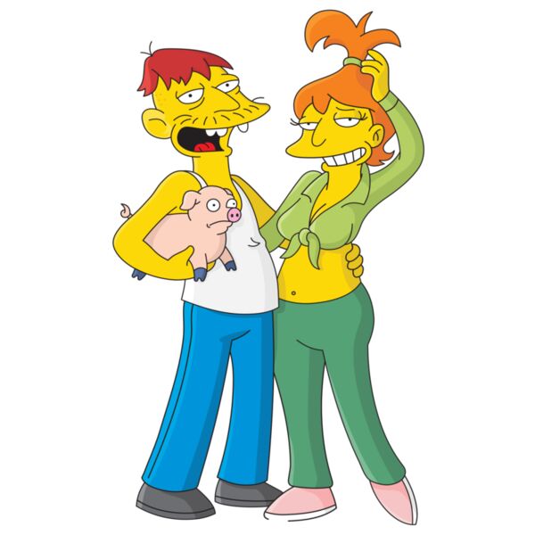 Simpson, Man Woman & Pig Clipart, Simpsons Vectors Thumbnail