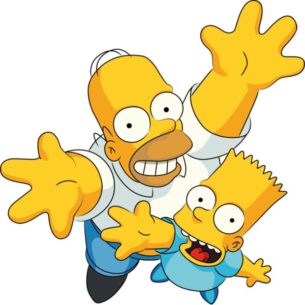 Simpson, Bart & Homer Simpson Clipart, Simpsons Vectors Thumbnail