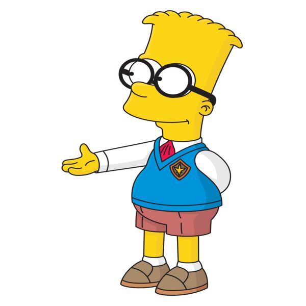 Simpson, Nerd Bart Clipart, Simpsons Vectors Thumbnail