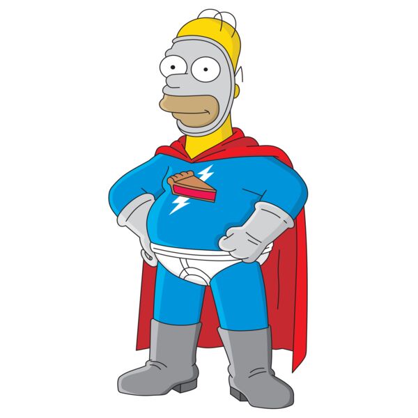 Simpson, Super Homer Clipart, Simpsons Vectors Thumbnail