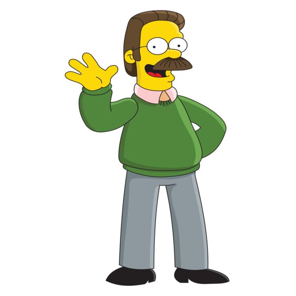 Simpson, Ned Clipart, Simpsons Vectors Thumbnail