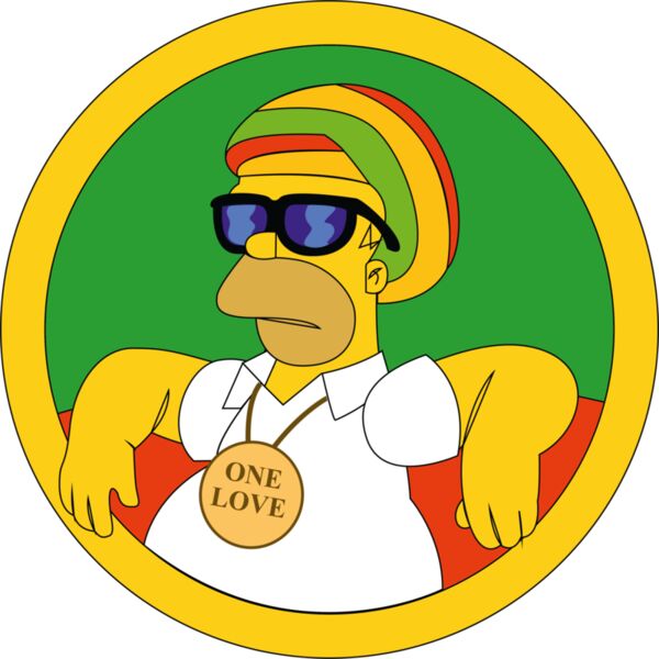 Simpson, Hippie Homer Clipart, Simpsons Vectors Thumbnail
