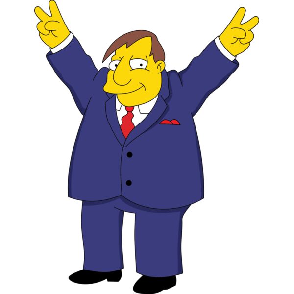 Simpson, Mayor Quimby Clipart, Simpsons Vectors Thumbnail