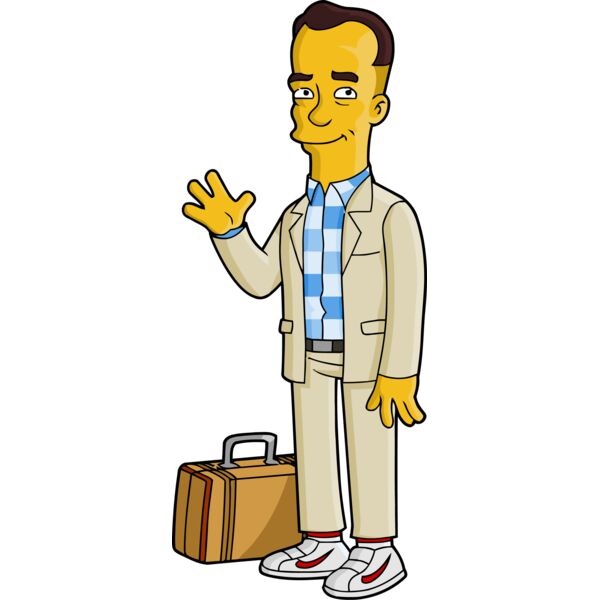 Simpson, Forrest Gump Simpson Clipart, All Movies Simpsons Thumbnail