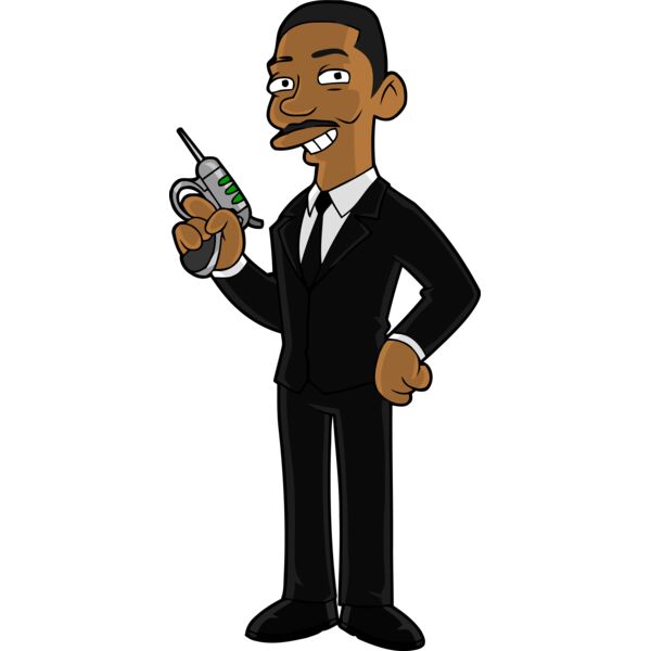 Simpson, Men in Black Clipart, All Movies Simpsons Thumbnail