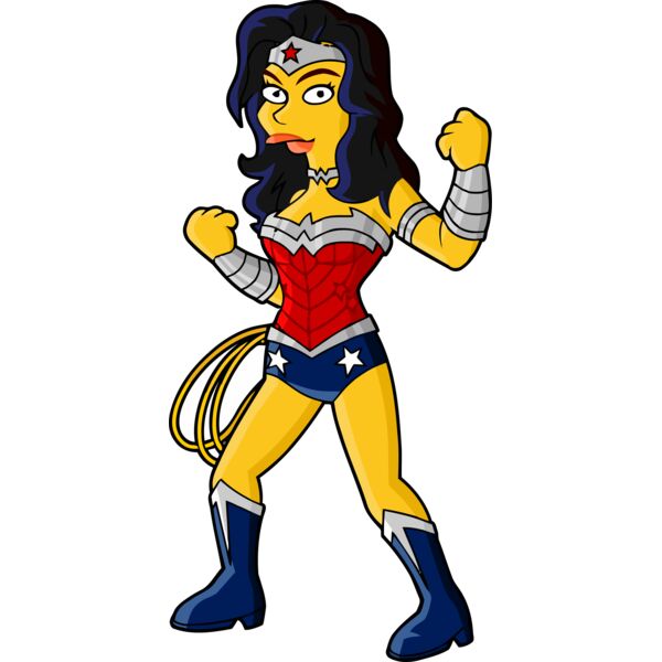 Simpson, Wonder Woman Simpsons Clipart, All Movies Simpsons Thumbnail