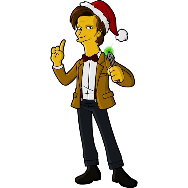 Simpson, Man with Santa Cap on The Head Clipart, All Movies Simpsons Thumbnail