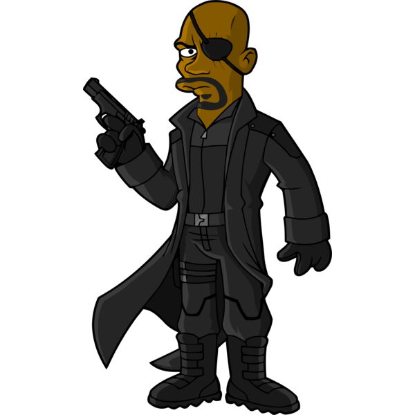 Simpson, Nick Fury Clipart, All Movies Simpsons Thumbnail