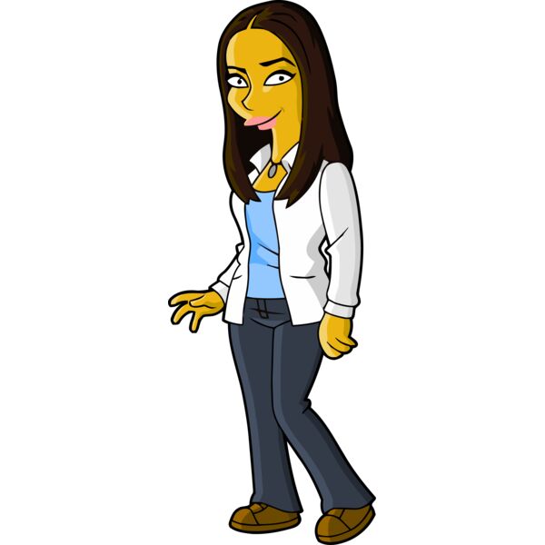 Simpson, Woman Wearing White Jacket Simpson Clipart, All Movies Simpsons Thumbnail