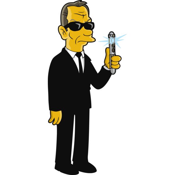 Simpson, Men in Black Partner 2 Simpson Clipart, All Movies Simpsons Thumbnail