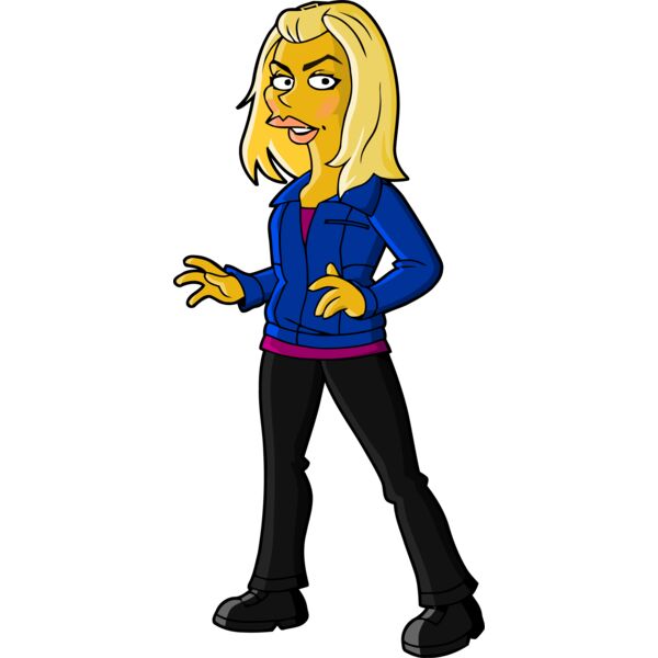 Simpson, Woman In Blue Jacket Clipart, All Movies Simpsons Thumbnail