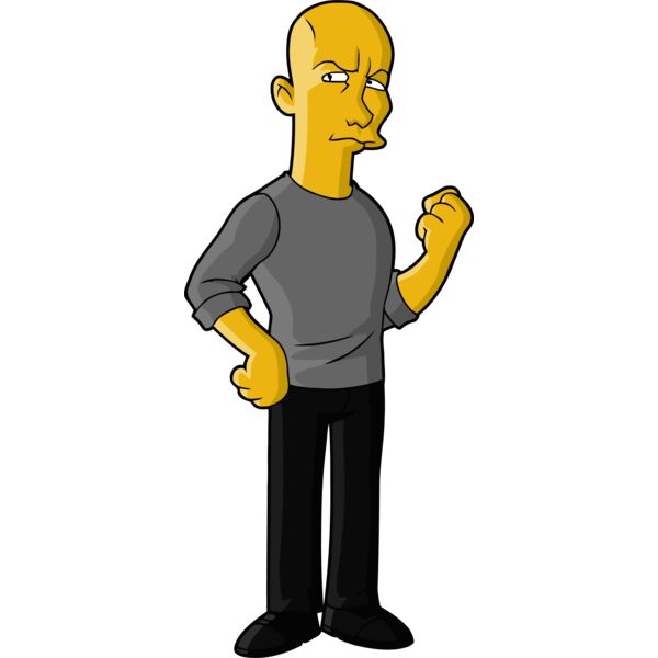 Simpson, Bald Man Fist Closed Clipart, All Movies Simpsons Thumbnail