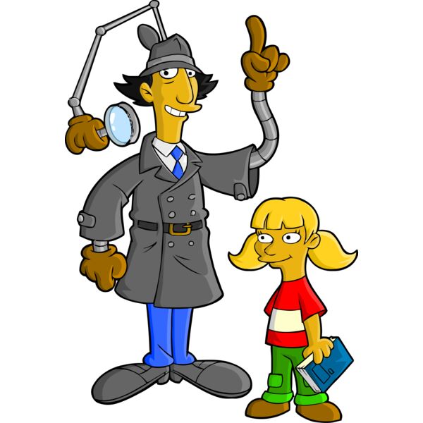 Simpson, Detective and Child Clipart, All Movies Simpsons Thumbnail