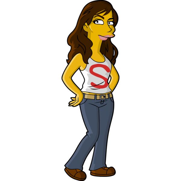 Simpson, Woman with An S On Her Shirt Clipart, All Movies Simpsons Thumbnail