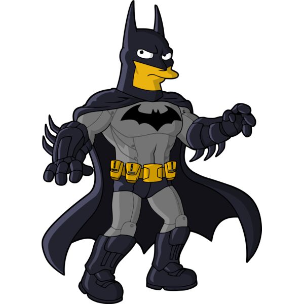 Simpson, Ready Batman Clipart, All Movies Simpsons Thumbnail