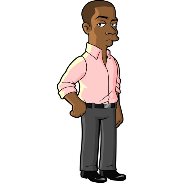 Simpson, Stand Bald Man Clipart, All Movies Simpsons Thumbnail