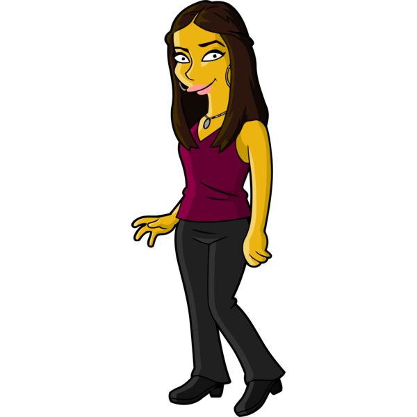 Simpson, Woman with Tank Top Clipart, All Movies Simpsons Thumbnail