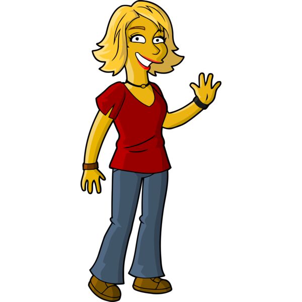 Simpson, Blonde Girl Clipart, All Movies Simpsons Thumbnail