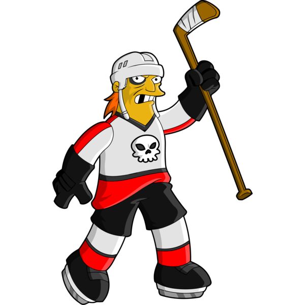 Simpson, Hockey Player Clipart, All Movies Simpsons Thumbnail