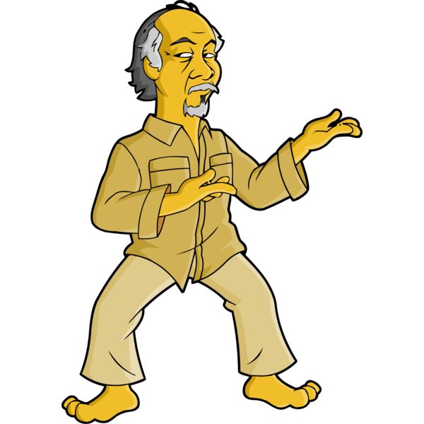 Simpson, Karate Master Clipart, All Movies Simpsons Thumbnail
