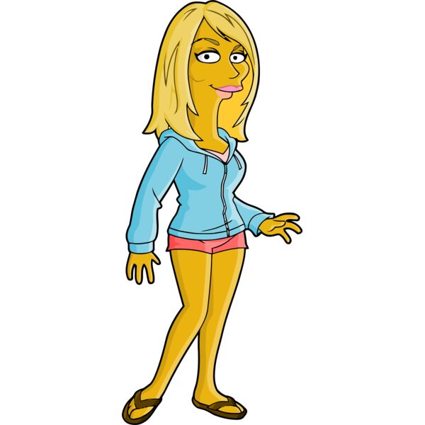 Simpson, Woman Wearing Casual Clothes Clipart, All Movies Simpsons Thumbnail