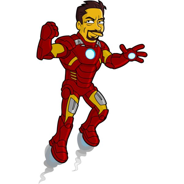 Simpson, Ironman No Helmet Clipart, All Movies Simpsons Thumbnail
