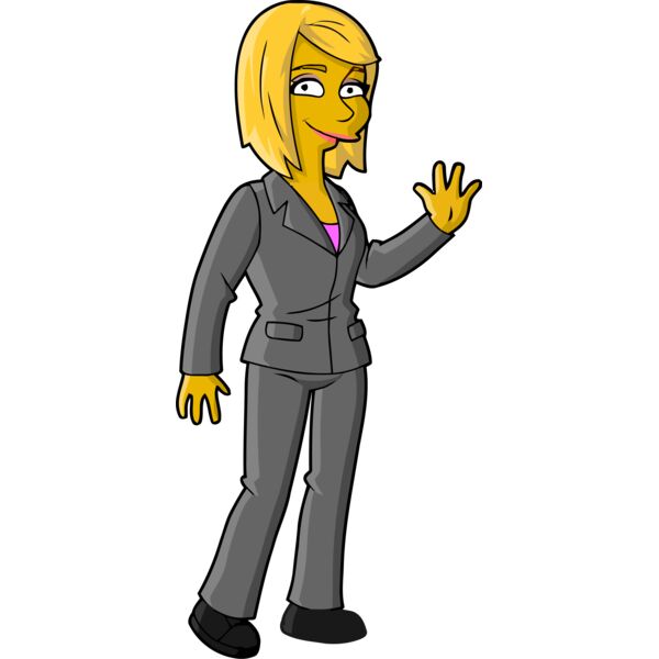 Simpson, Woman in Suit Clipart, All Movies Simpsons Thumbnail