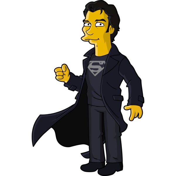 Simpson, Clark with Black Clothes Clipart, All Movies Simpsons Thumbnail