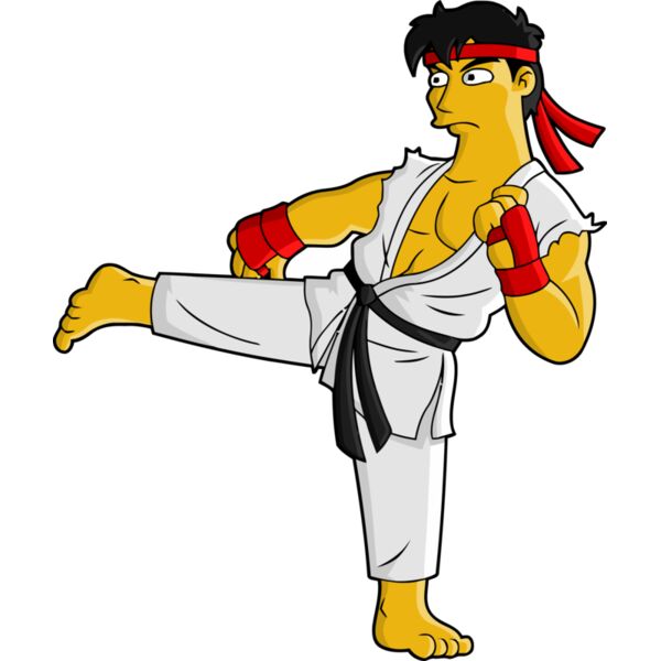 Simpson, Ryu Clipart, All Movies Simpsons Thumbnail