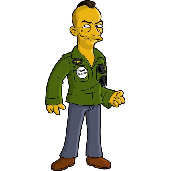 Simpson, Man with Mohawk Clipart, All Movies Simpsons Thumbnail
