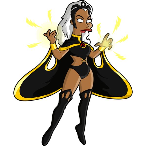 Simpson, Shining Girl With Super Power Clipart, All Movies Simpsons Thumbnail