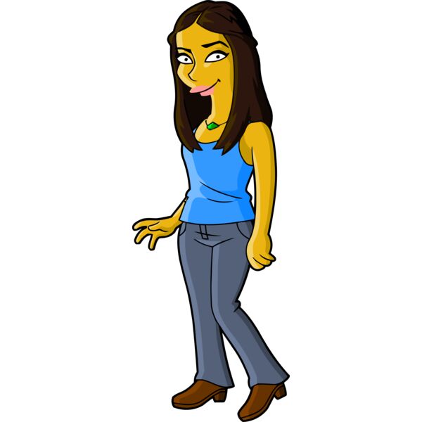 Simpson, Blonde Woman Smiling Clipart, All Movies Simpsons Thumbnail