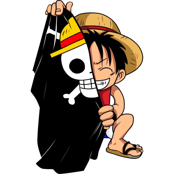 One Piece, Luffy Pirate Flag Clipart, Luffy - LF 7 Thumbnail