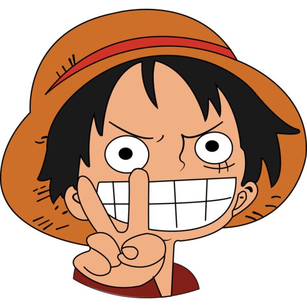 One Piece, Luffy Peace Clipart, Luffy - LF 6 Thumbnail