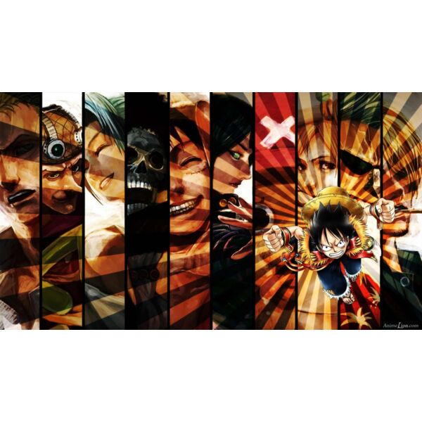 One Piece, Luffy All Crew Members Clipart, HD One Piece Thumbnail