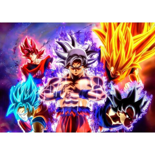 Dragonball, Goku Different Forms Clipart, Dragon Ball HD Thumbnail