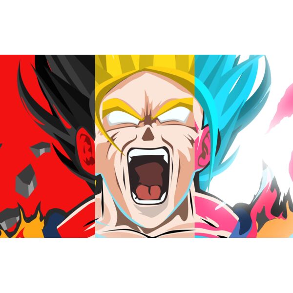 Dragonball, Goku Three Forms Clipart, Dragon Ball HD Thumbnail