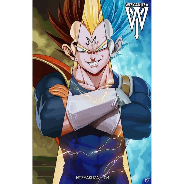 Dragonball, Vegeta Three Forms Clipart, Dragon Ball HD Thumbnail