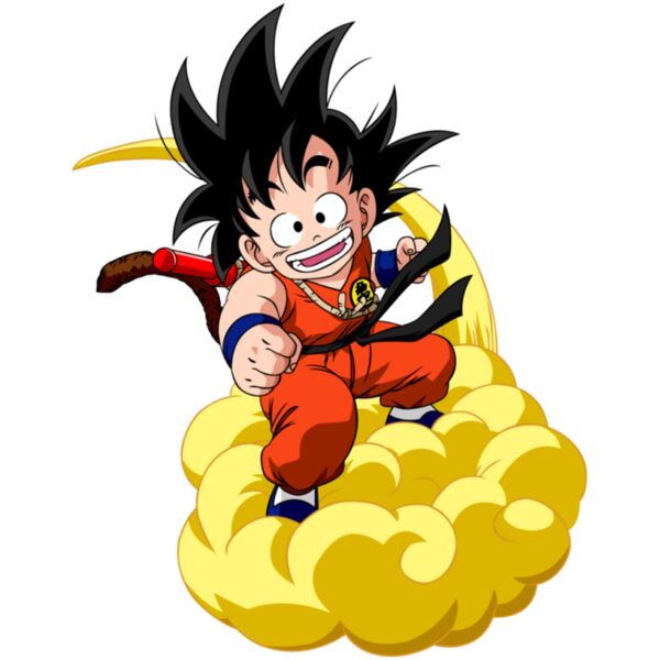 Dragonball, Kid Goku Riding Kintoun Cloud Clipart, Dragon Ball Thumbnail