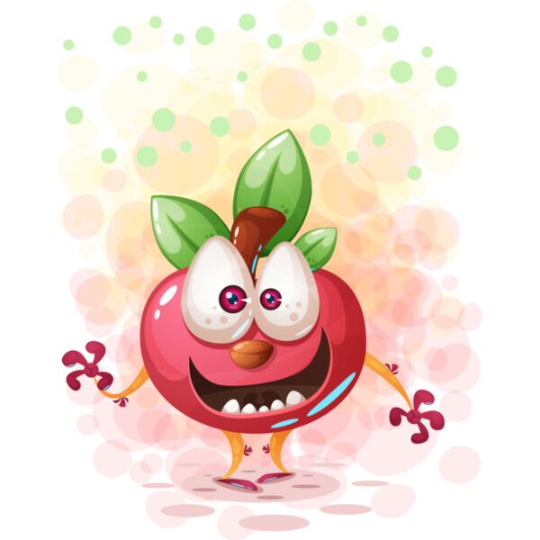 Vector, Cute Cherry Clipart, Cute Vectors Kids - A 16 Thumbnail