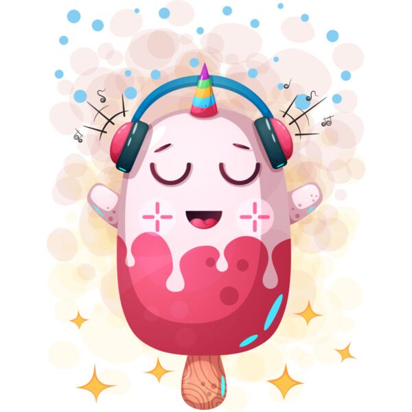 Vector, Cute Ice Pop Clipart, Cute Vectors Kids - A 02 Thumbnail