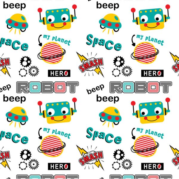 Toys  Robot   Space  Background Designs with Frame  Kids Boy Background  KBP 4 Thumbnail