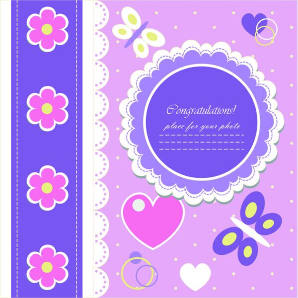 Royal  Congratulations  Background Designs with Frame  Kids Girls Background Background  KGB 34 Thumbnail