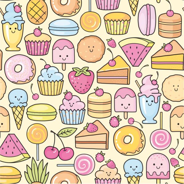 Princess  Smiling Sweets  Background Designs with Frame  Kids Girl Background  KGP 35 Thumbnail