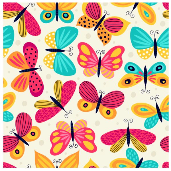 Princess  Colorful Butterflies  Background Designs with Frame  Kids Girl Background  KGP 29 Thumbnail